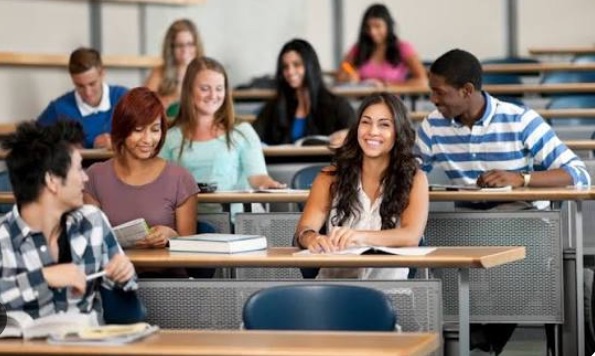 Students in a lecture hall